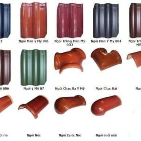 Bảng màu ngói Men Ý Mỹ