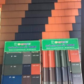 Ngói màu Inari - mẫu ngói sóng, mẫu ngói phẳng