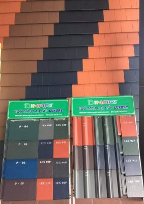 Ngói màu Inari - mẫu ngói sóng, mẫu ngói phẳng