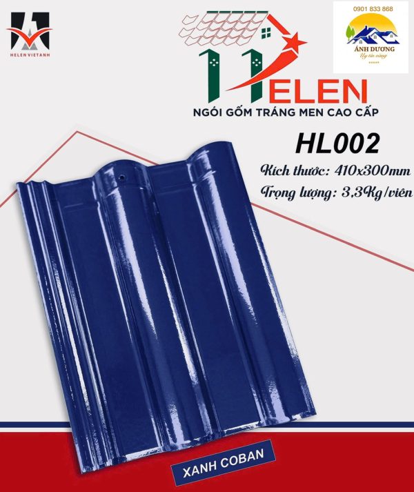 Ngoi trang men Helen HL02 – Mau xanh cobalt