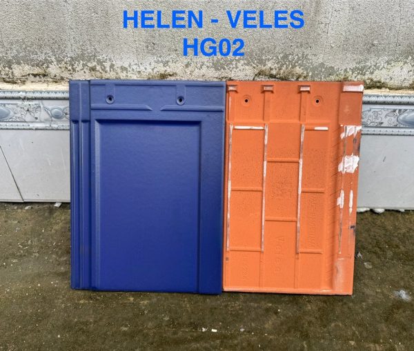 Ngói Phẳng Tráng Men Veles G – Mã HG02 Màu Xanh Coban - Ảnh 6