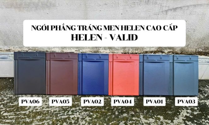 Ngói phẳng tráng men HELEN VALID PVA03 – màu xanh rêu là dòng sản phẩm cao cấp trong bộ sưu tập ngói VALID của thương hiệu HELEN. Với thiết kế phẳng lõm hiện đại cùng sắc xanh rêu thời thượng, sản phẩm mang lại sự cân bằng giữa tính thẩm mỹ, độ bền và công năng vượt trội, phù hợp cho nhiều phong cách kiến trúc từ hiện đại, tối giản đến mái Nhật – mái Thái sang trọng.