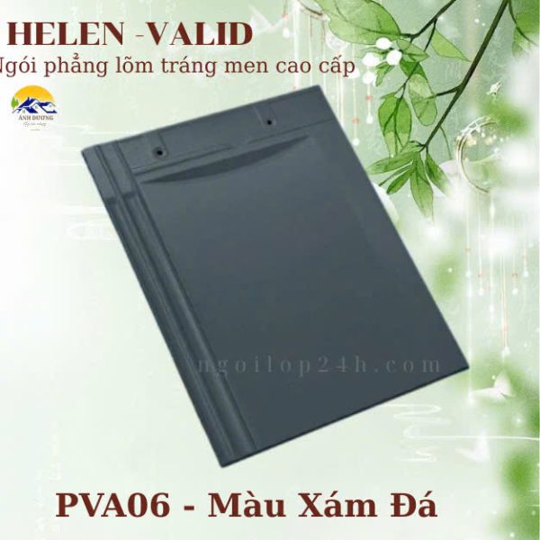 Ngói phẳng lõm tráng men PVA06 là một trong những mẫu nổi bật thuộc dòng sản phẩm VALID cao cấp của thương hiệu HELEN. Sở hữu gam màu xám đá trung tính đầy tinh tế, kết hợp cùng thiết kế phẳng lõm hiện đại, PVA06 là lựa chọn lý tưởng cho những công trình hướng đến phong cách tối giản, thanh lịch nhưng vẫn đầy sức hút.