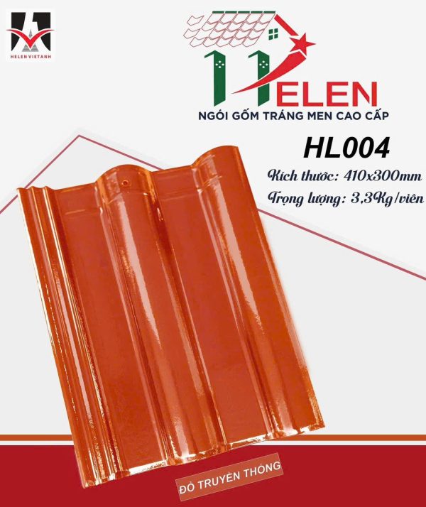 Mái ngói màu đỏ sử dụng ngói men HL04 - Ảnh 5