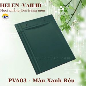 Ngói phẳng tráng men HELEN VALID PVA03 – màu xanh rêu là dòng sản phẩm cao cấp trong bộ sưu tập ngói VALID của thương hiệu HELEN. Với thiết kế phẳng lõm hiện đại cùng sắc xanh rêu thời thượng, sản phẩm mang lại sự cân bằng giữa tính thẩm mỹ, độ bền và công năng vượt trội, phù hợp cho nhiều phong cách kiến trúc từ hiện đại, tối giản đến mái Nhật – mái Thái sang trọng.