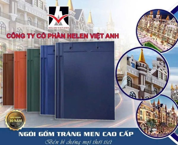 Mái nhật lợp ngói phẳng tráng men HELEN màu đỏ - Ảnh 9