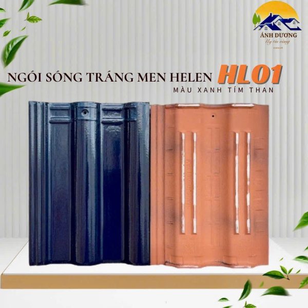Mái nhật sử dụng ngói HELEN màu tím than HL01 - Ảnh 6
