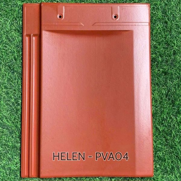 Mái nhật lợp ngói phẳng tráng men HELEN màu đỏ - Ảnh 6