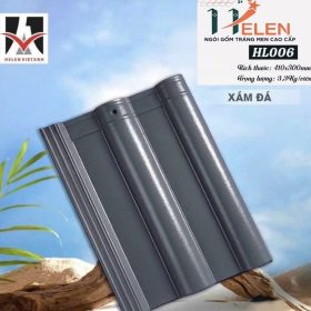 Ngói tráng men màu xám HELEN HL06