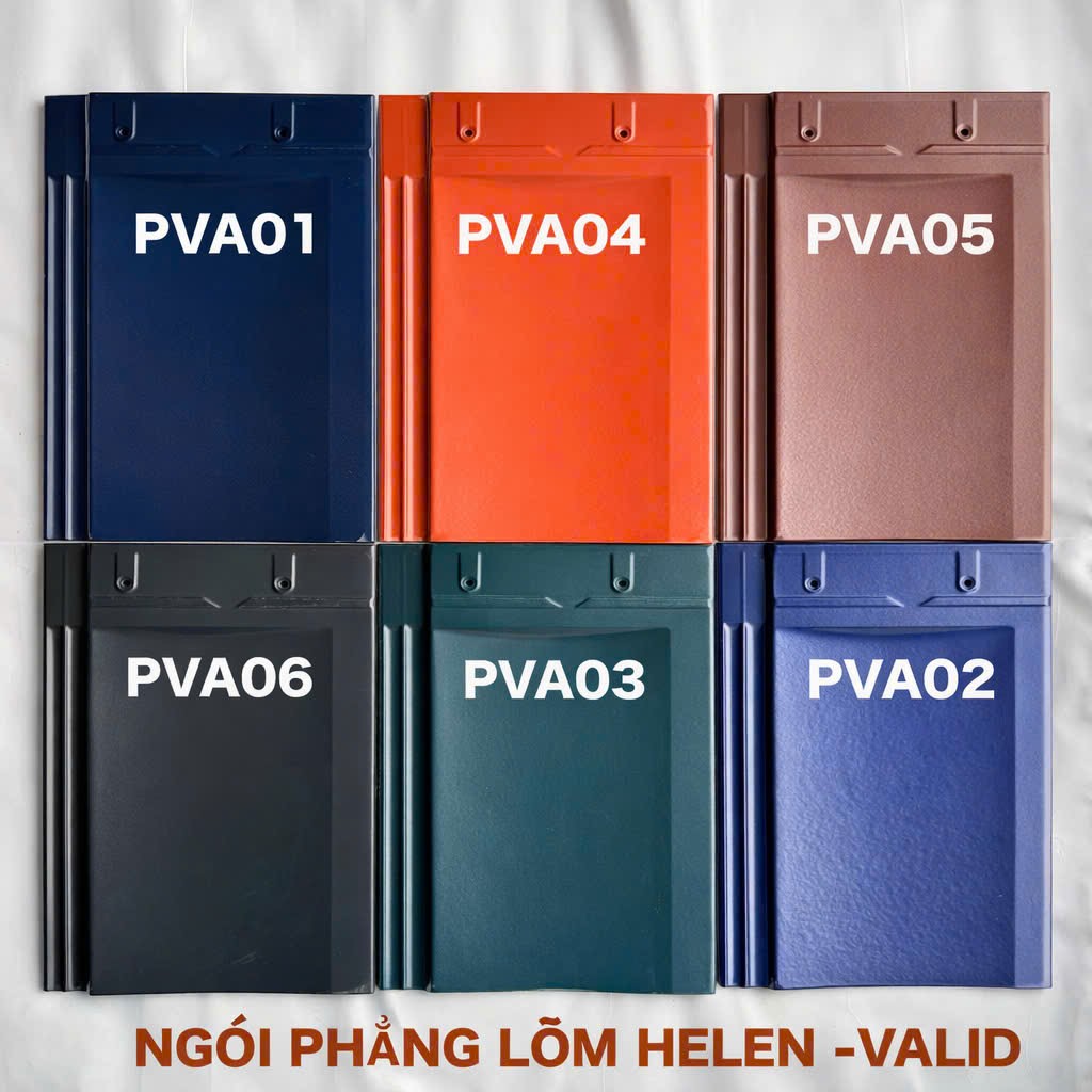 Ngói tráng men Helen phẳng, ngói phẳng tráng men.