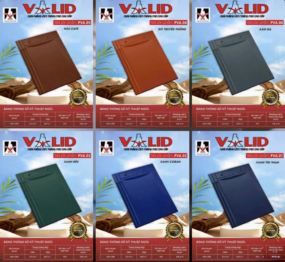 NGÓI PHẲNG TRÁNG MEN VALID SỬ DỤNG CHO MÁI NHẬT BỀN ĐẸP VÀ SANG TRỌNG