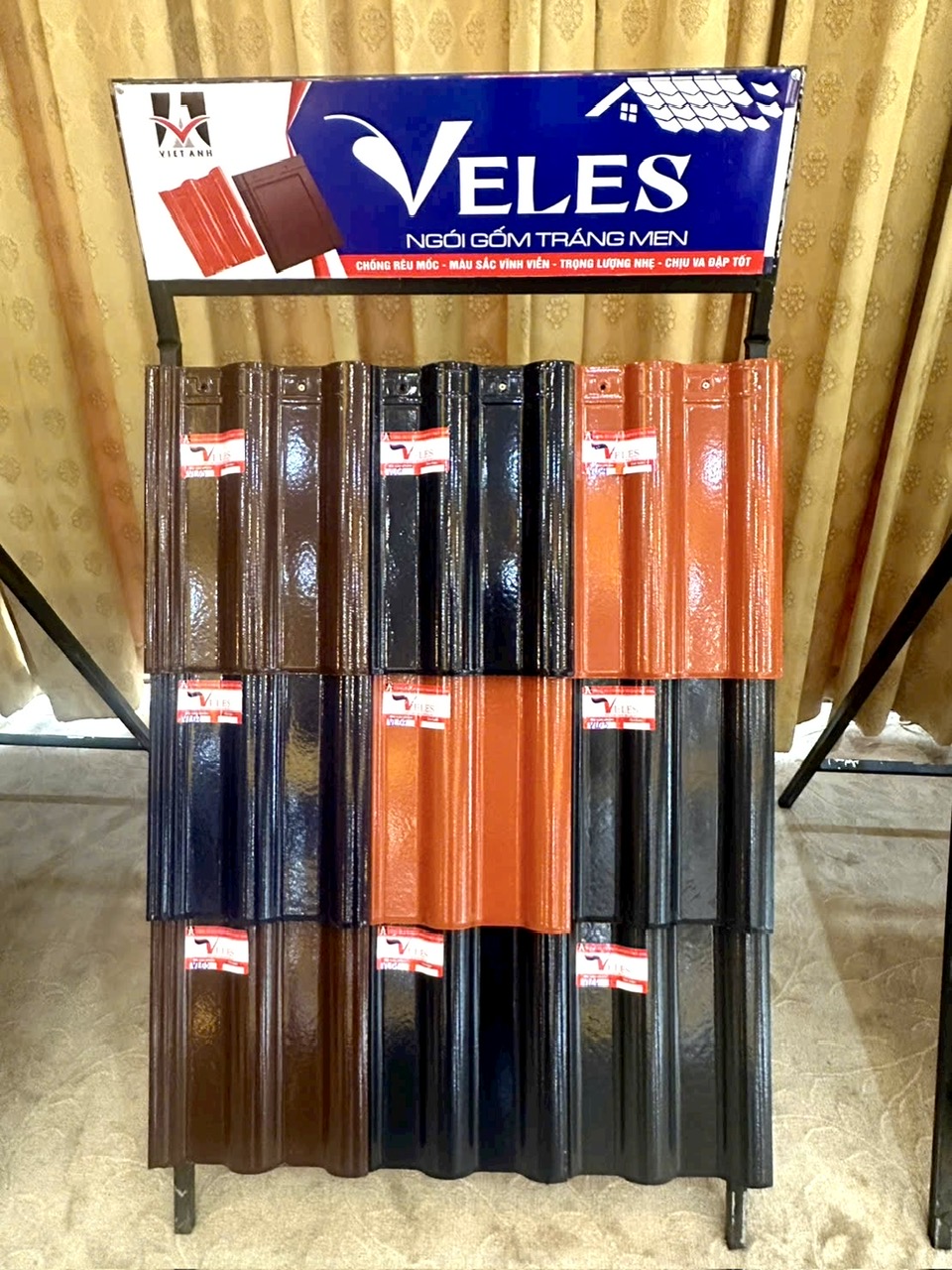 NGÓI TRÁNG MEN VELES VL.04 MÀU ĐỎ TRUYỀN THỐNG – VẺ ĐẸP BỀN VỮNG CÙNG THỜI GIAN - Ảnh 3