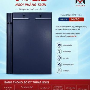 Ngói phẳng tráng men Helen MVA 01 men Matt mang phong cách hiện đại, tinh tế, là lựa chọn lý tưởng cho những công trình yêu cầu tính thẩm mỹ cao và độ hoàn thiện sang trọng.